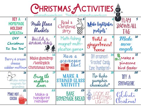 Free Printable Advent Calendar Template Printable Word Searches