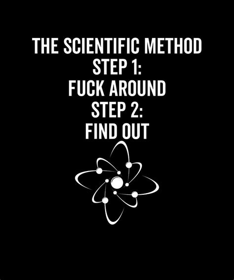 The Scientific Method Fuck Around Find Out Digital Art By Francois