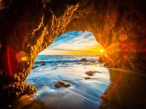 Malibu Sea Cave Sunset El Matador State Beach Fuji Gfx100 Fine Art