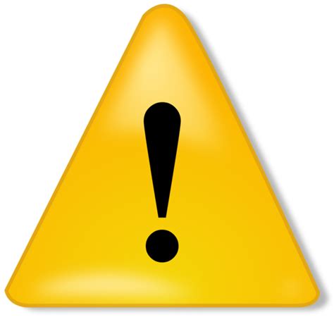 Illustration Of A Caution Symbol Exclamation Point In Middle Of