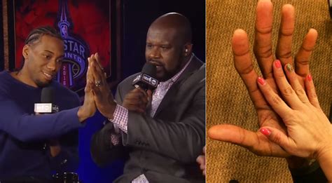 Kawhi leonard has ginormous hands. Kawhi Leonard's Claws Are Almost As Big As Shaq's Hands ...