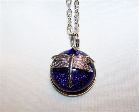 silver dragonfly with cobalt dichroic glass by mymysticgems on deviantart