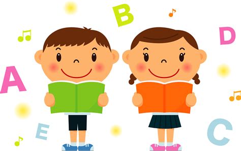 Kids Learning English Clipart
