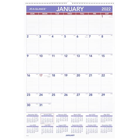 At A Glance 2022 Monthly Wall Calendar Large 20 X 30 Monthly