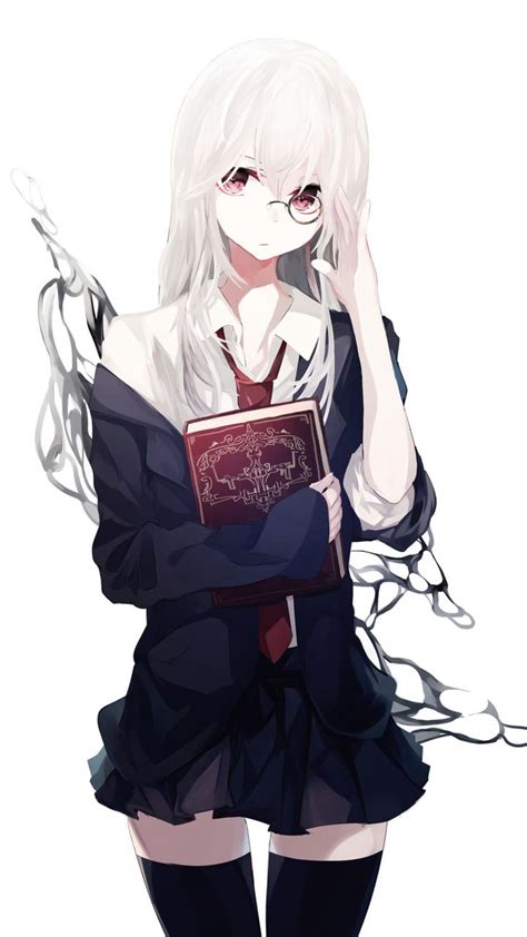 White Hair Anime Girl Magic Anime Wallpaper Hd