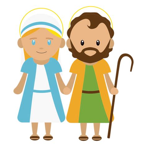 Joseph And Mary Illustration Transparent Png And Svg Vector File