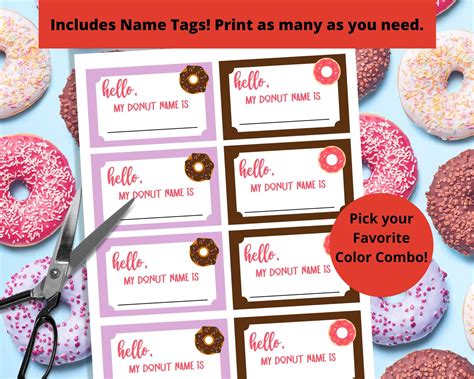 Whats Your Donut Name Game Name Generator Donut Birthday Party