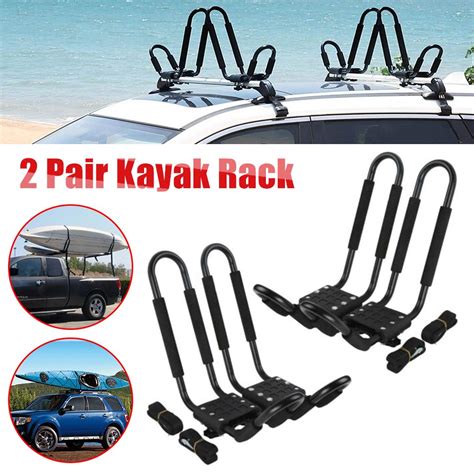 2pairs Kayak Roof Rack Universal Rack Carrier For Kayaks Boat Surf Ski