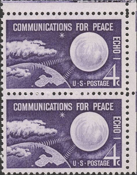 Communications For Peace Block Of 2 X 4 Us Postage Stamps