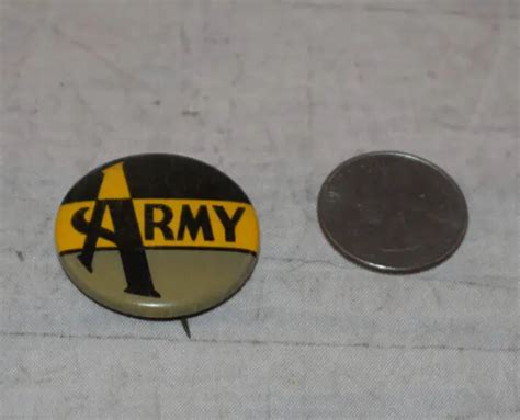 Vintage Army Retro 1950s Pin Back Collectible Militaria 1500 Picclick