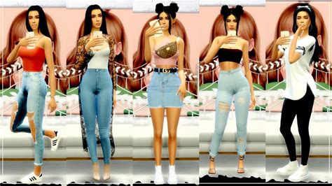 Everyday Outfit Ideas Lookbook The Sims Cc Links Youtube
