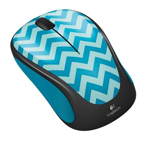 Logitech Wireless Mouse M238 Play Collection Teal Chevron