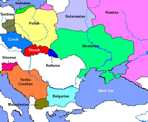 Map Of The Slavic Countries World Map