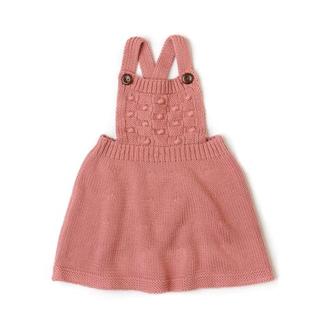 Fin And Vince Knit Dress Dusty Rose 612 Months Dusty Rose