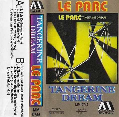 Tangerine Dream Le Parc Cassette Discogs