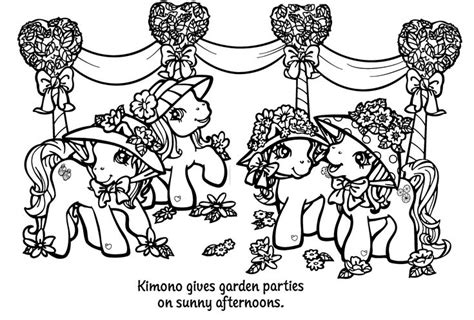 Garden Party Kimono Sunny Daze Minty My Little Pony Coloring