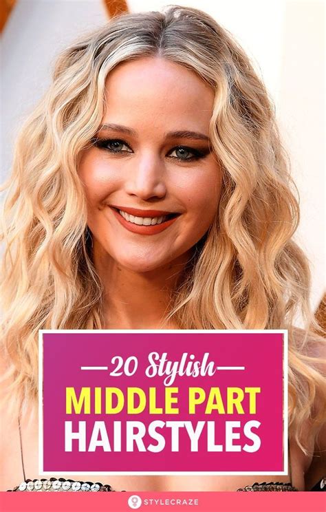 20 Easy And Stylish Middle Part Hairstyles Many Of The Hairstyles We