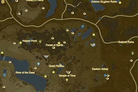 Legend Of Zelda Breath Of The Wild Full Map Maps