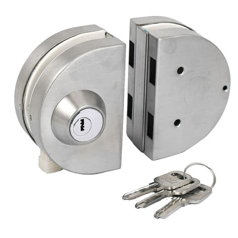 Double Bolts Type Swing Push Sliding Door Locks With Keys 8 10mm