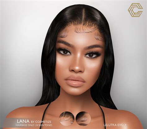 Second Life Marketplace Cosmetize Lana Hairbase Lelu Evo X