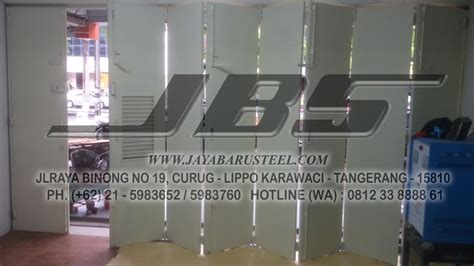 Pintu Panel Besi Lipat 2016