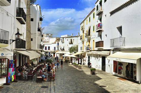 Dalt Vila The Old Town Of Ibiza Town In Balearic Islands Spain