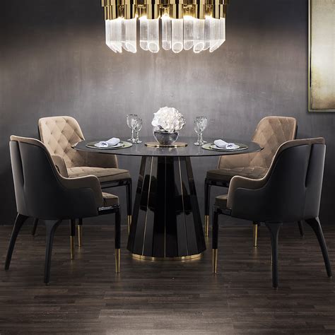Dania Luxury Round Dining Table Luxury Furniture Company