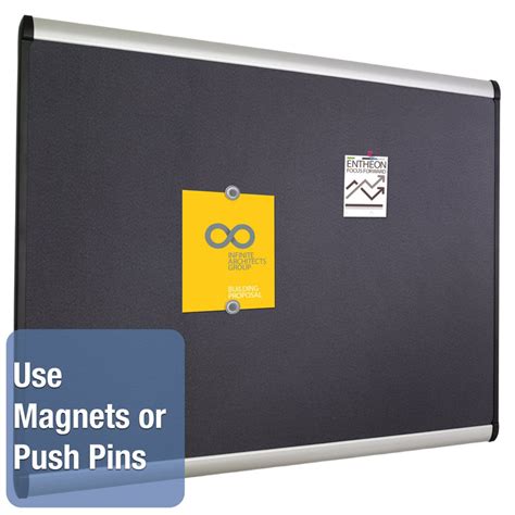 Deluxe Magnetic Fabric Bulletin Board Ultimate Office
