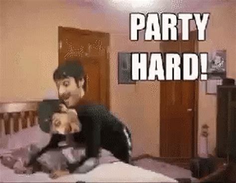 Guy Loving His Bed Party Hard Gif Gifdb Com