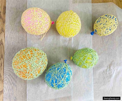 Diy Bakers Twine Easter Eggs Using A Balloon And Glue Seeing Dandy Blog