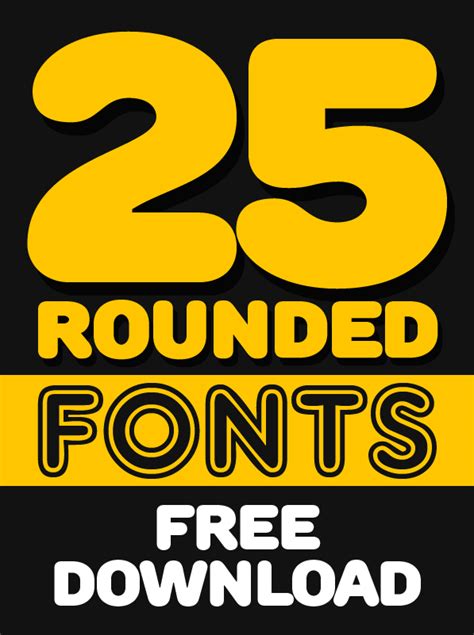 Rounded Fonts Free Download Fonts Graphic Design Junction