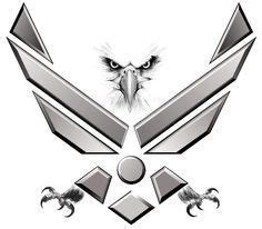 It can be called as the christian tattoo. Air Force eagle my new tattoo … | Air force tattoo, Air ...
