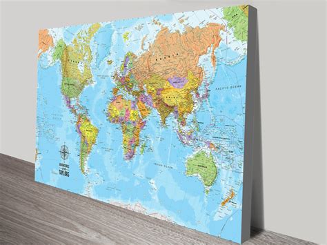 push pin map world map travel map document your travels map canvas map world map art