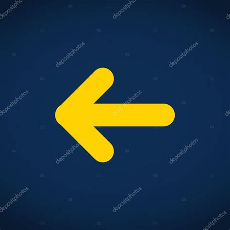 Arrow Pointing Left Icon — Stock Vector © Lovart 74997991