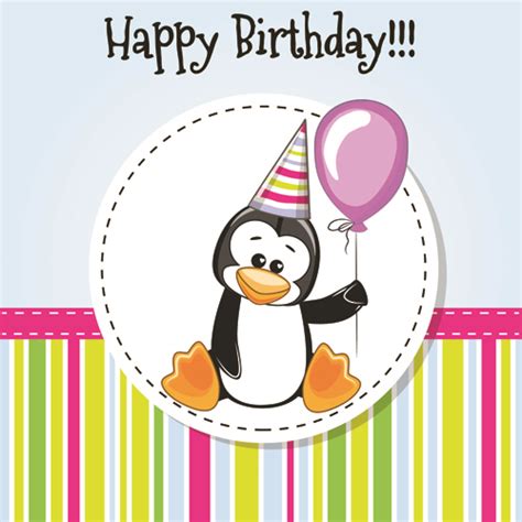 Happy Birthday Baby Greeting Cards Vector 01 Vector Birthday Vector