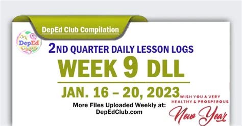Week Quarter Daily Lesson Log January Dll