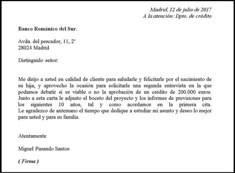 Ejemplo Carta De Solicitud De Prestamo Bancario Creditoberno