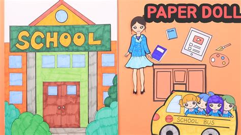 Paper Dolls School In Album Easy Crafts And Diy How To Make A Paper