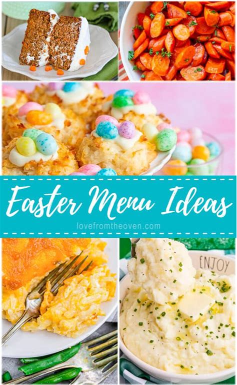 Easter Menu Ideas • Love From The Oven