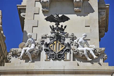 Coat Of Arms Of Valencia Spain High Quality Architecture Stock