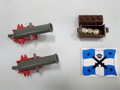 Lego Pirate Lot 11 Minifigures Weapons Ships Parts Hull And Firing