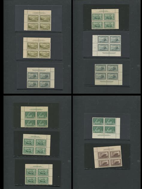 Lot Canada Plate Block Stamp Collection