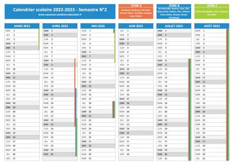 Vacances Scolaires 2022 2023 Dates Et Calendrier Scolaire 2022 2023