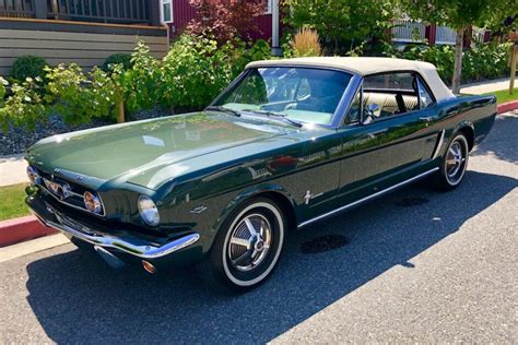 For Sale 1965 Ford Mustang Convertible Ivy Green 289ci V8 3 Speed