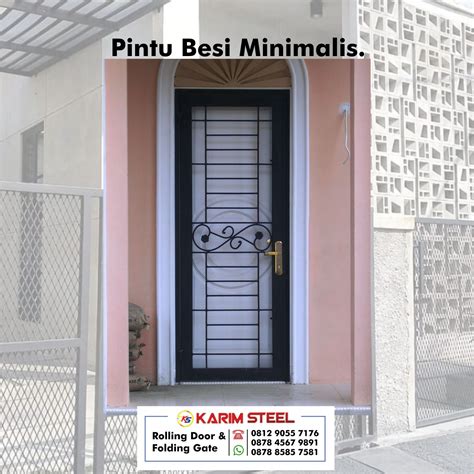 Pintu Besi Minimalis 0812-9055-7176 - Jual Pintu Besi