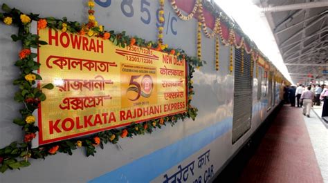 rajdhani express turns 50 passengers treated with rasgullas on golden jubilee run