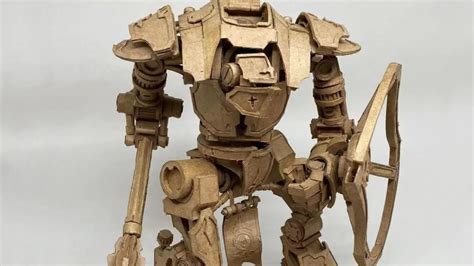 A Fans Made A Warhammer K Imperial Knight From Cardboard Wargamer