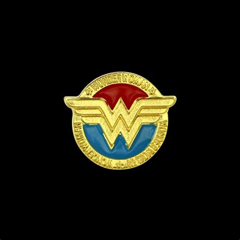 Wonder Woman Gold Color Badge Brooches Pins Justice League Superhero