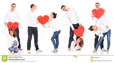 Four Couples Stock Image Image Of Heart Gesture Happiness 39284833
