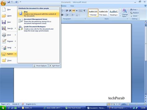 The converted file is an editable word document that you can start using right away in microsoft. Microsoft Word 2007 as blogging tools for blogspot ...